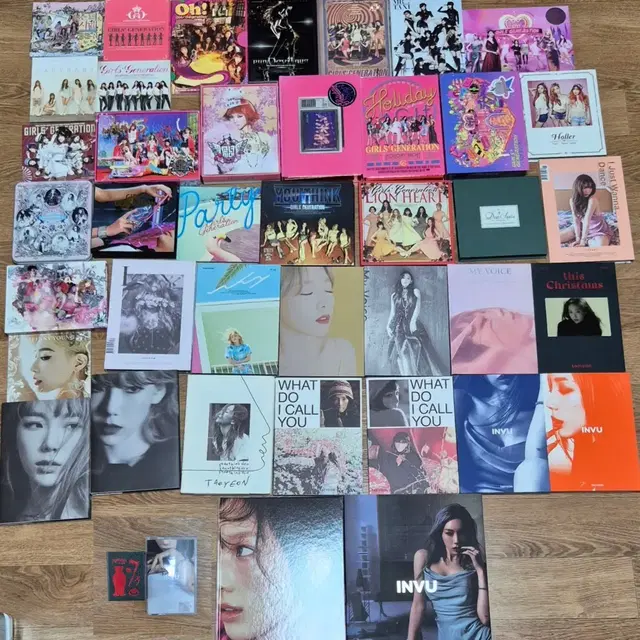 소녀시대, 태연 굿즈 일괄(각종 앨범 포토카드 응원봉 공식굿즈 비공굿)