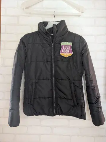 ANAP 블랙 다운 코트 패치 포함