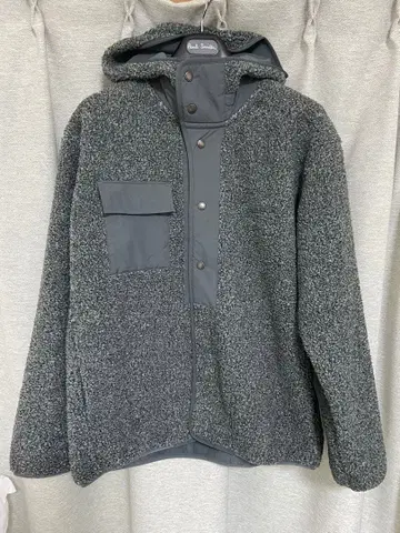 GU ENGINEERED GARMENTS 보아 플리스 스냅 후드티 L
