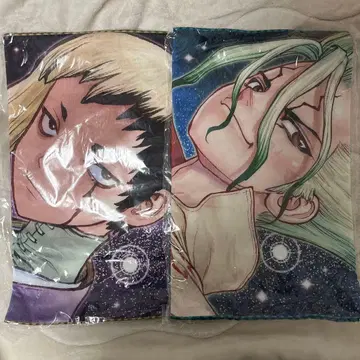 Dr.STONE 캐릭터 대형 타월 이시가미 센쿠 아사기리 겐 점프샵