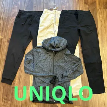 유니클로 웜 팬츠 워머 이지 팬츠 등 4장 세트 S 사이즈 유니클로 세트