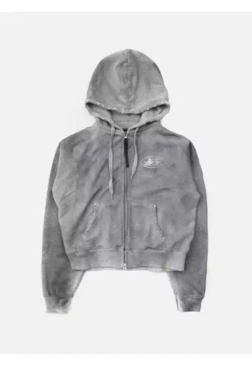 badblood 그레이 풀 집업 후드티 백 프린트