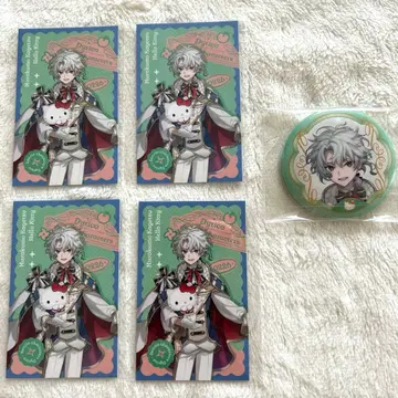 니지산지 무라쿠모 카게츠 폴라로이드 캔뱃지 세트 산리오