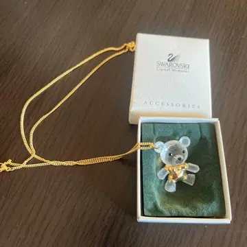 Swarovski 크리스탈 베어 목걸이
