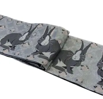 [ 미사용 새상품 ] 오리비토 반폭 오비 토끼 라빗 귀여운 멋쟁이 그레이