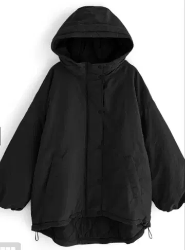 새상품 미사용 GRL 충전솜 다운 몬스터 후드티 코트 블랙