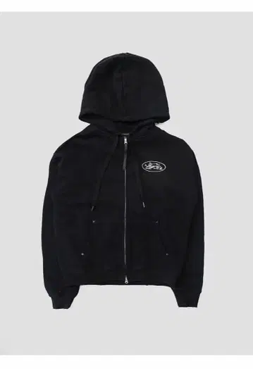 BAARTOOD 블랙 지퍼 후드티