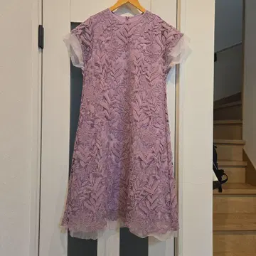 ADORE 퍼플 레이스 원피스 크리스마스 퍼플핑크 고급