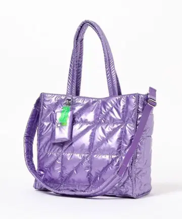 Niko and - 2WAY 퀼트 토트백 숄더백 퍼플