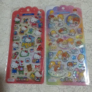 [정품] 드롭 제리 씰 2종 헬로키티 키키라라 [새상품] 산리오