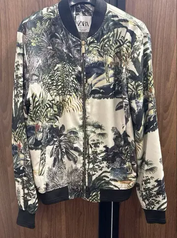 ZARA 트로피컬 패턴 MA-1 자켓 S 사이즈