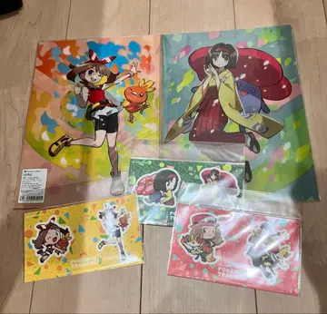 포켓몬 센터 오리지널 포켓몬 트레이너 클리어 파일 & 씰 세트