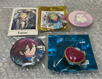 앙스타 란 나기사 사에구사 이바라 파샤코레 캔뱃지 반지 라이트 5종 세트