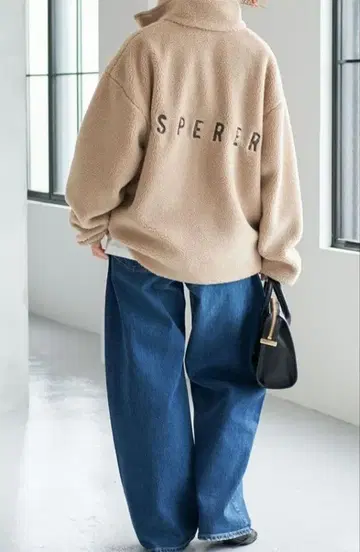 Spick & Span 플리스 자켓 베이지 36