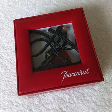 컨디션 최상 Baccarat 하트형 크리스탈 목걸이 레드 케이스 포함