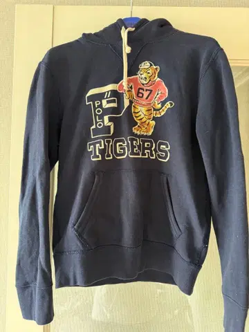[ 새상품급 ] Polo Tigers 네이비 후드 부착 후드티