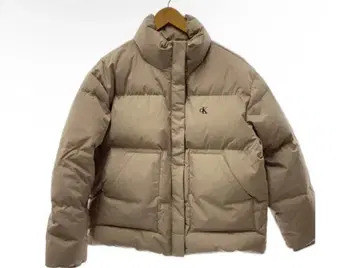 Calvin Klein 베이지 다운 자켓 S 육후 눕시