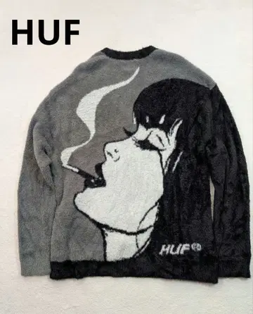 완판템 HUF 그래픽 가디건 XXL