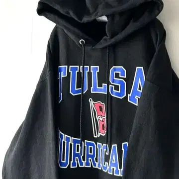 챔피온 TULSA HURRICANE 후드티 L 블랙 구제 의류