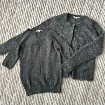 미착용 새상품 앙상블 가디건 세트