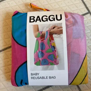 BAGGU 바구 Baby 에코백 애플&바나나 MIX 멀티 컬러