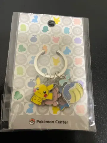 포켓몬 센터 한정판 4연 키링 피카츄 인형 OA