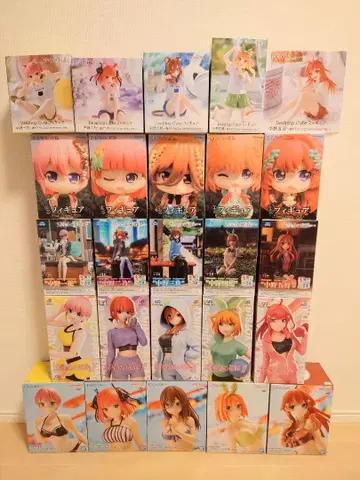 [기간 한정 가격 인하] 5등분의 신부 피규어 묶음 판매