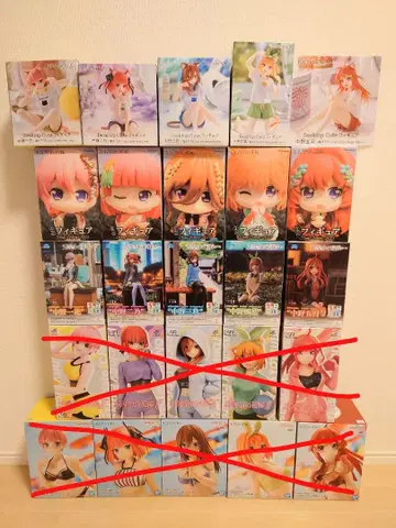 5등분의 신부 피규어 묶음 판매