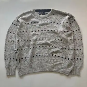 USED 90S LIBERTY PATTERN 코튼 니트 미국제