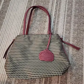 OBAMA 체크 무늬 토트백