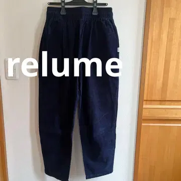 relume 코듀로이 와이드 팬츠 다크 네이비 L