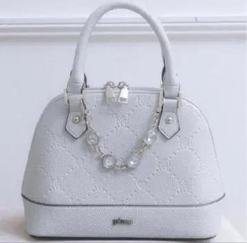 pium 비쥬 포함 pium 모노그램 미니 백 블루 그레이