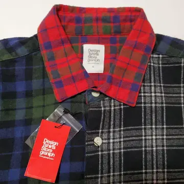 그라니프 플란넬 셔츠 미사용 택 포함 S 사이즈 멀티 컬러