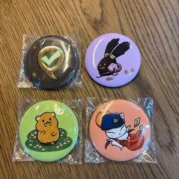 [ 4개 세트 ] FF14 팬페스티벌 캔뱃지