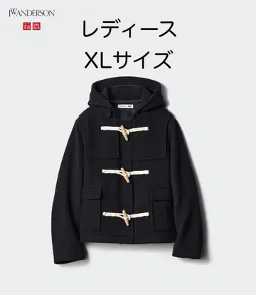 유니클로 JW ANDERSON 울 블렌드 더플 숏코트 XL