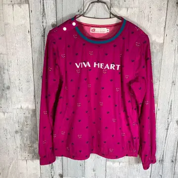 VIVA HEART 핑크 하트 무늬 트레이닝복 여성용 L 사이즈