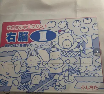 시치다식 우뇌 3 트레이닝 속도 처리 트레이닝 드릴 전권 세트