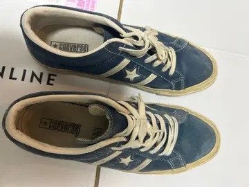 컨버스 스웨이드 블루 스니커즈 원스타