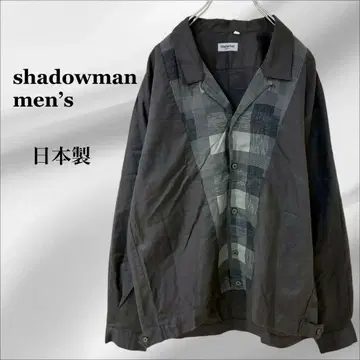 [섀도우맨 남성용] 셔츠 자켓 [F] 그레이 계열 체크 일본제