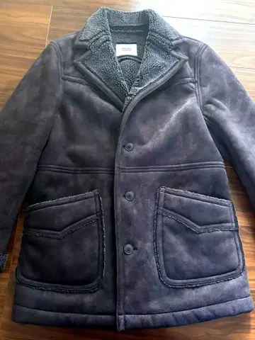 [레어] takeo kikuchi 다크 브라운 버튼 코트