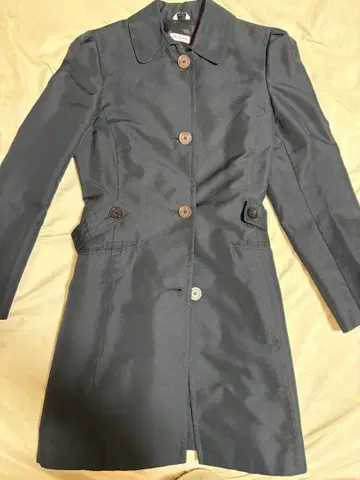 MAX&Co. 그레이 버튼 롱 코트