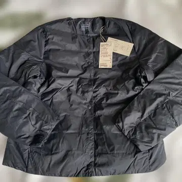 MUJI 노카라 다운 자켓 여성용 L 사이즈 블랙