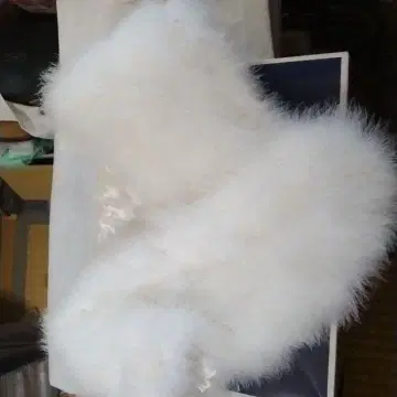 화이트 퍼 스톨 복슬복슬