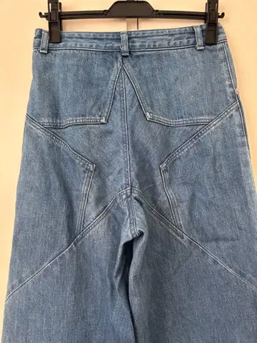 컨버스 도쿄 별 모양 디자인 와이드 레그 데님 팬츠