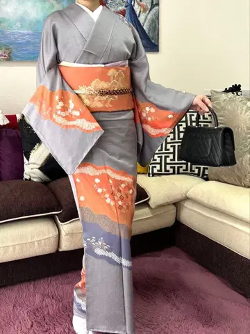 츠케사게와 후쿠로 오비(츠즈레오리) 세트