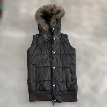 adidas 블랙 폴리에스테르 베스트 M