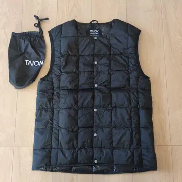 TAION 남성용 베스트 S 블랙