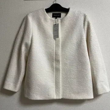 새상품 INDIVI 인디비 울 숏코트 38