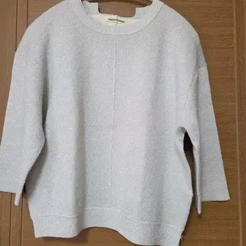 MARILYN MOON 실버 5부 소매 니트