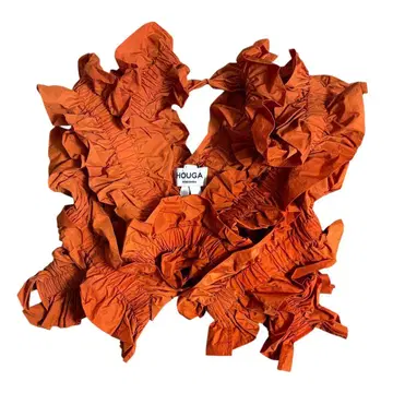 [ HOUGA ] kiki frill vest